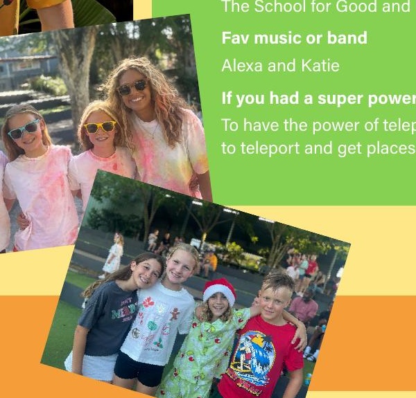 Yearbook candid photograph overlay example