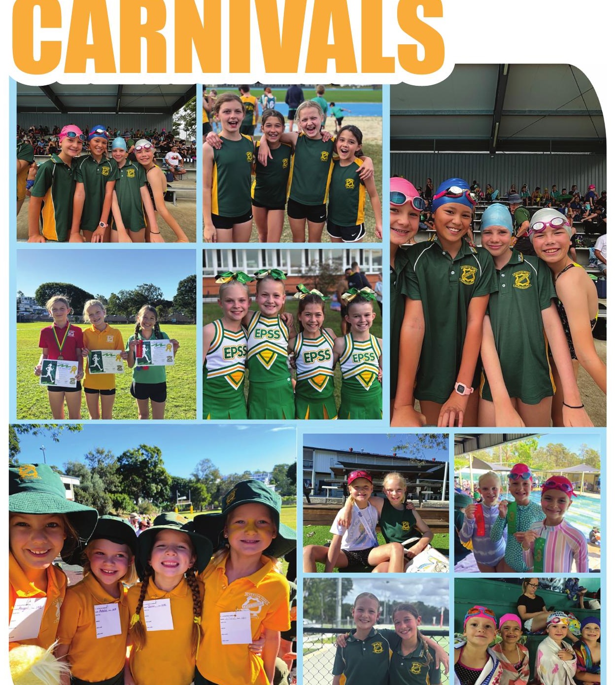 Yearbook event collage example