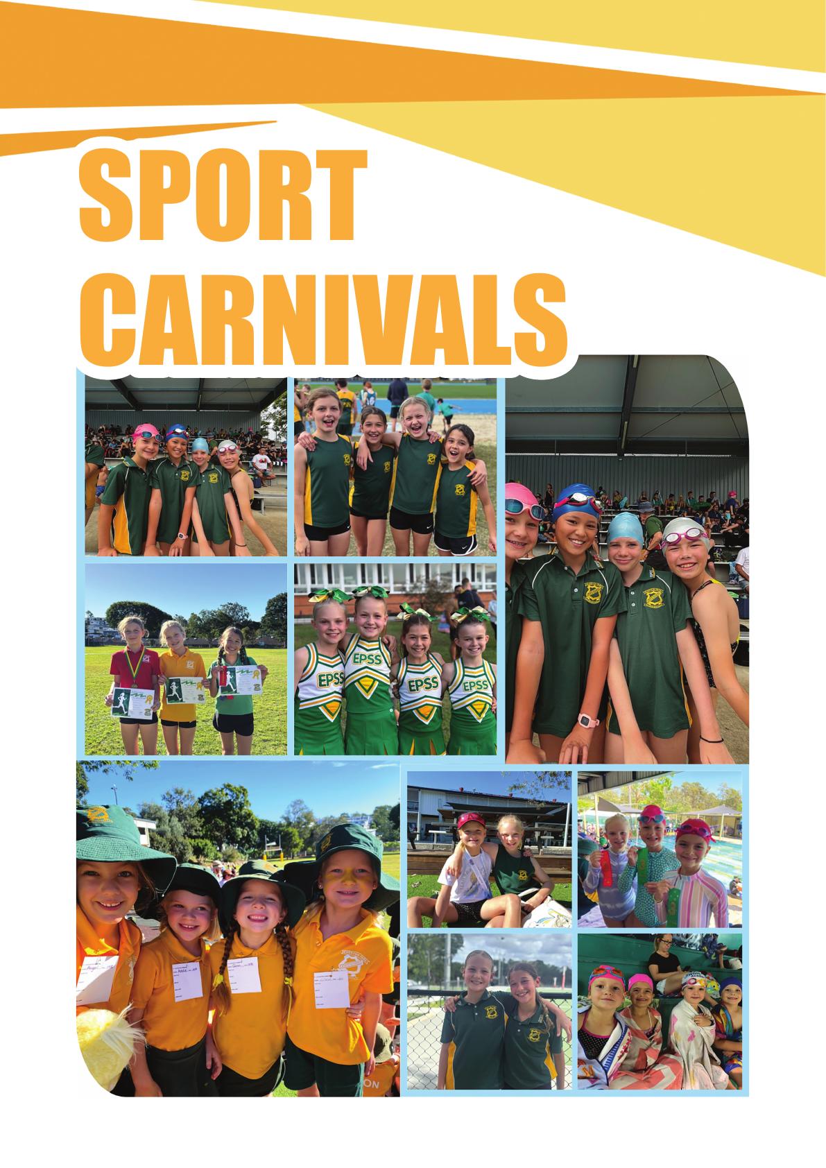 Yearbook sport carnivals editorial page